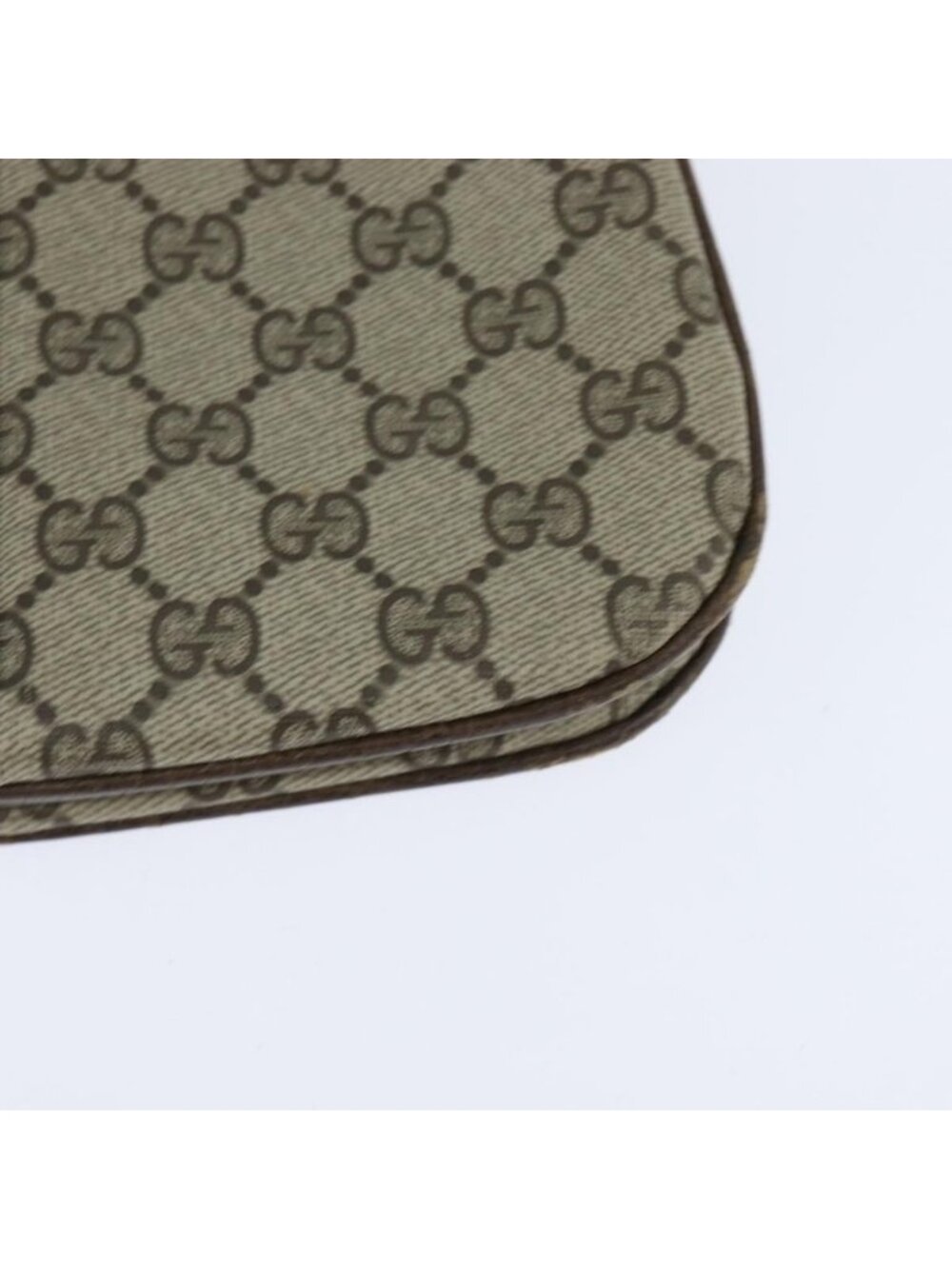 Authentic GUCCI GG Supreme Web Sherry Line Bag PVC Beige Gold 86 02 037 - Picture 5 of 16